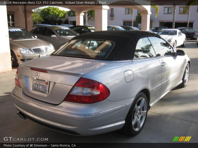 Iridium Silver Metallic / Black 2008 Mercedes-Benz CLK 350 Cabriolet
