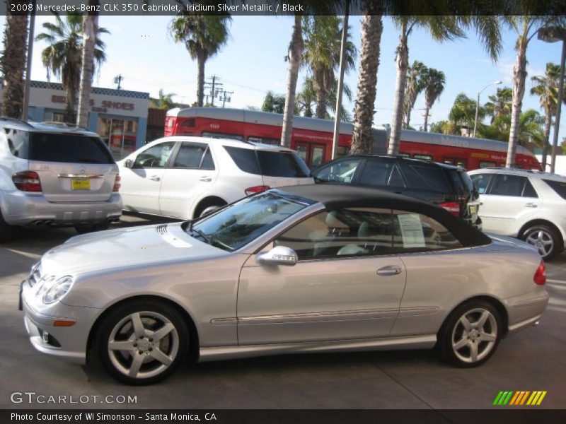 Iridium Silver Metallic / Black 2008 Mercedes-Benz CLK 350 Cabriolet