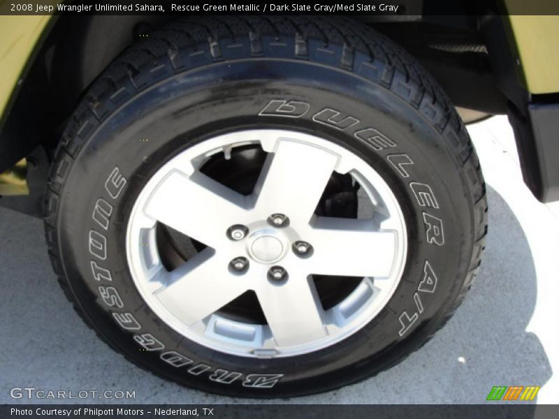 Rescue Green Metallic / Dark Slate Gray/Med Slate Gray 2008 Jeep Wrangler Unlimited Sahara