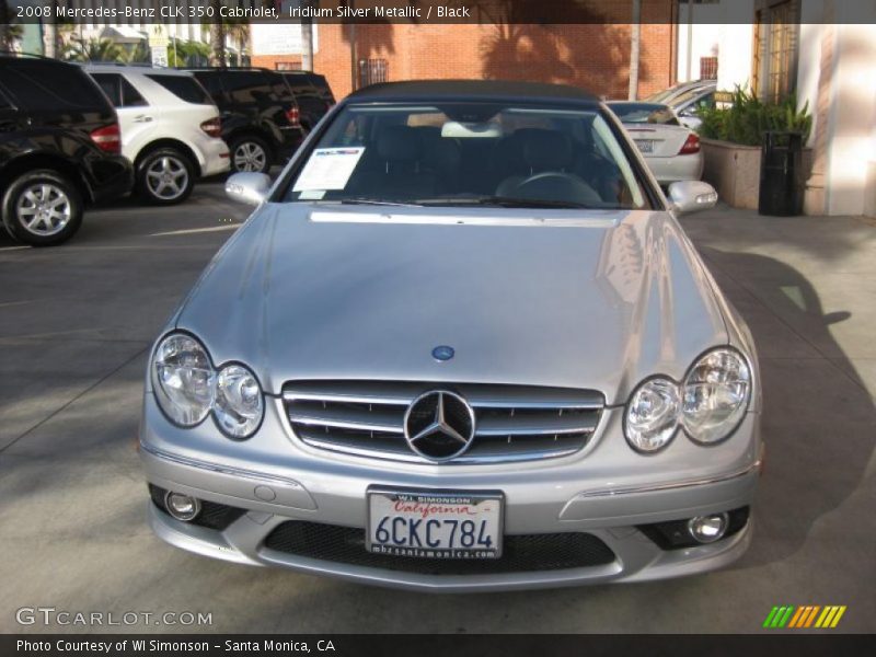 Iridium Silver Metallic / Black 2008 Mercedes-Benz CLK 350 Cabriolet