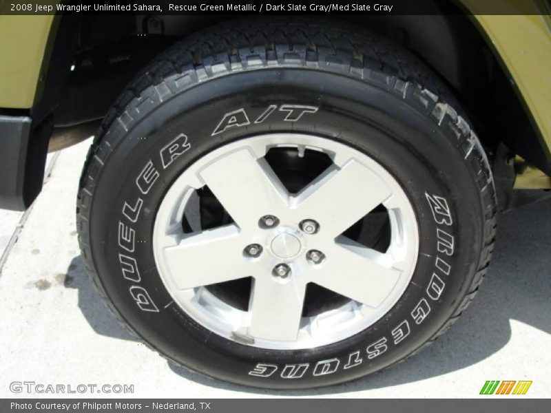 Rescue Green Metallic / Dark Slate Gray/Med Slate Gray 2008 Jeep Wrangler Unlimited Sahara