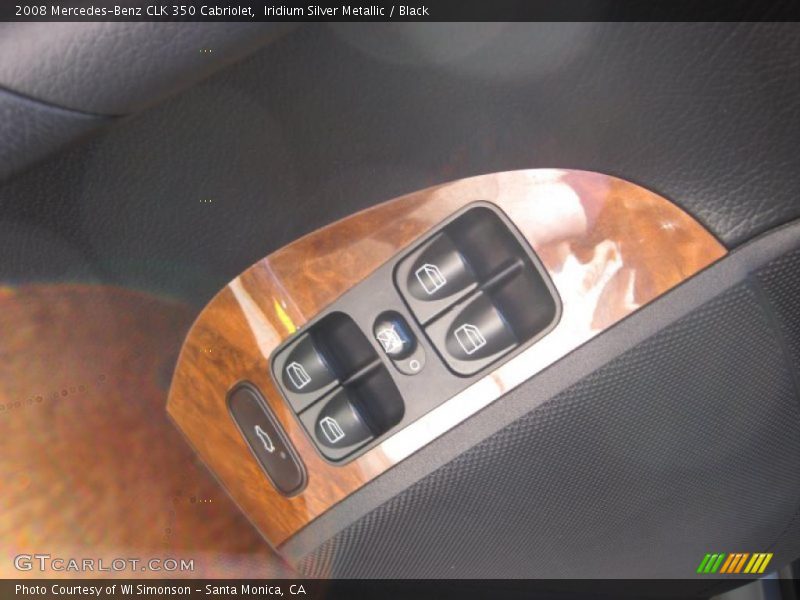 Iridium Silver Metallic / Black 2008 Mercedes-Benz CLK 350 Cabriolet