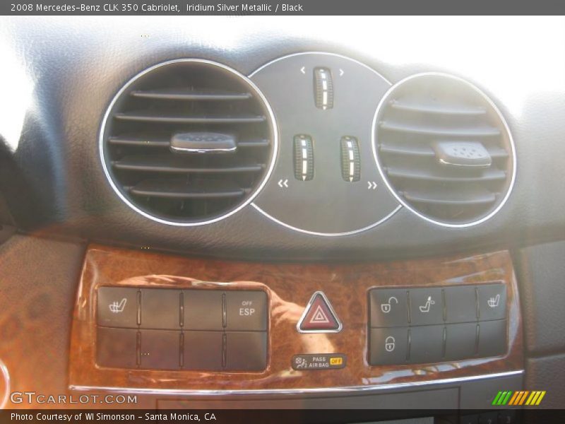 Iridium Silver Metallic / Black 2008 Mercedes-Benz CLK 350 Cabriolet