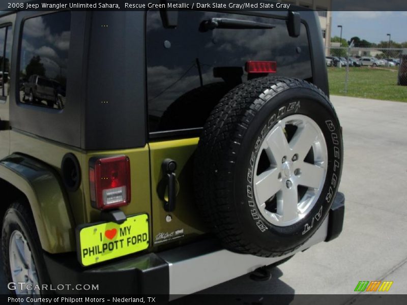 Rescue Green Metallic / Dark Slate Gray/Med Slate Gray 2008 Jeep Wrangler Unlimited Sahara