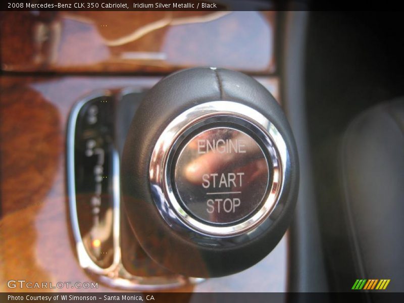 Iridium Silver Metallic / Black 2008 Mercedes-Benz CLK 350 Cabriolet