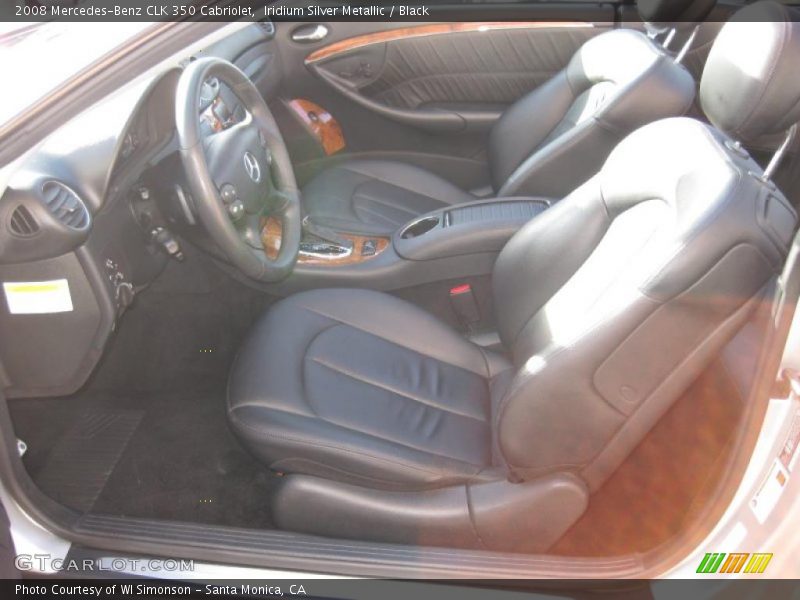 Iridium Silver Metallic / Black 2008 Mercedes-Benz CLK 350 Cabriolet