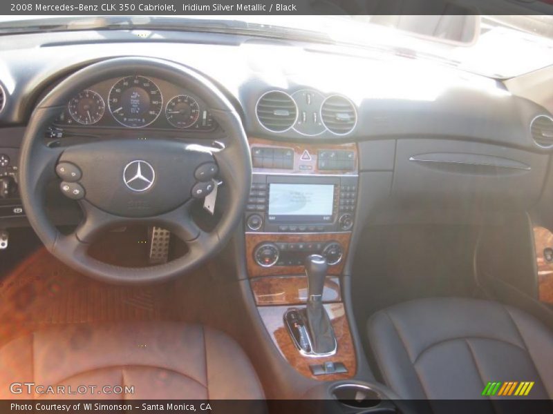 Iridium Silver Metallic / Black 2008 Mercedes-Benz CLK 350 Cabriolet