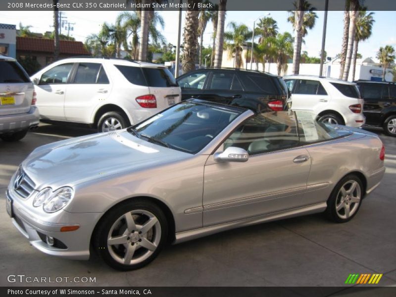 Iridium Silver Metallic / Black 2008 Mercedes-Benz CLK 350 Cabriolet