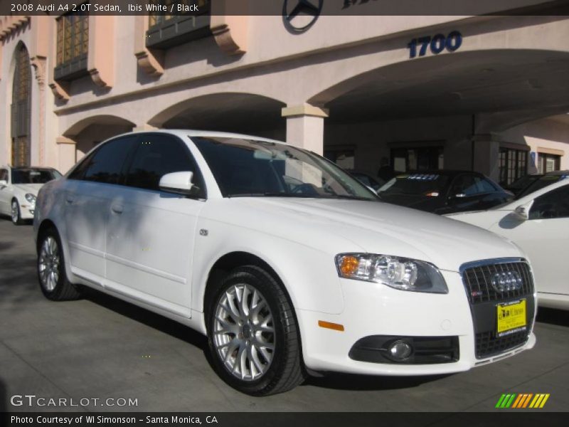 Ibis White / Black 2008 Audi A4 2.0T Sedan