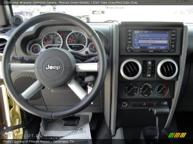 Rescue Green Metallic / Dark Slate Gray/Med Slate Gray 2008 Jeep Wrangler Unlimited Sahara