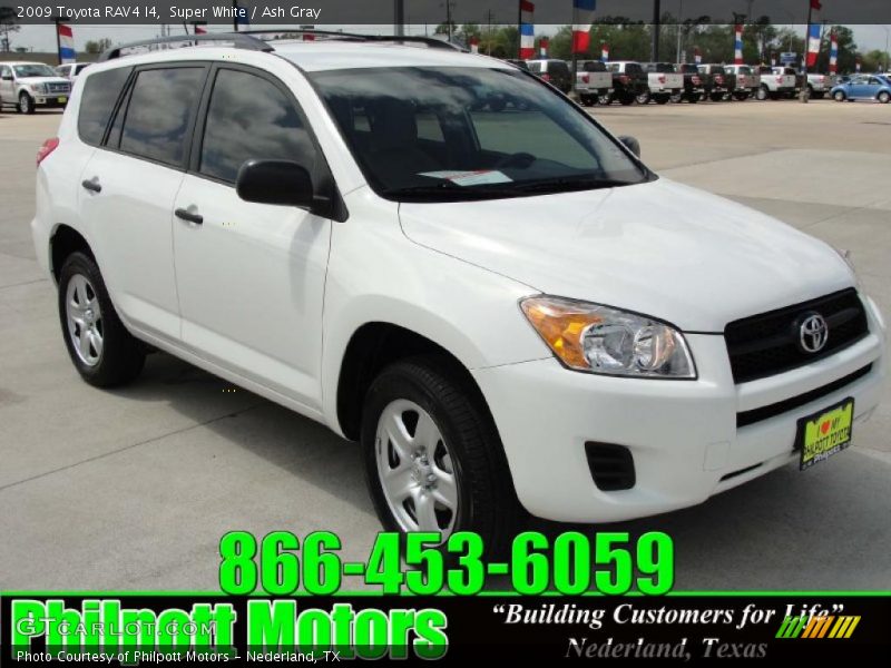 Super White / Ash Gray 2009 Toyota RAV4 I4