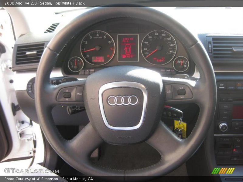 Ibis White / Black 2008 Audi A4 2.0T Sedan
