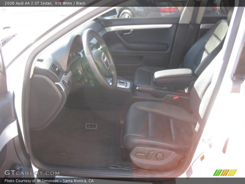 Ibis White / Black 2008 Audi A4 2.0T Sedan