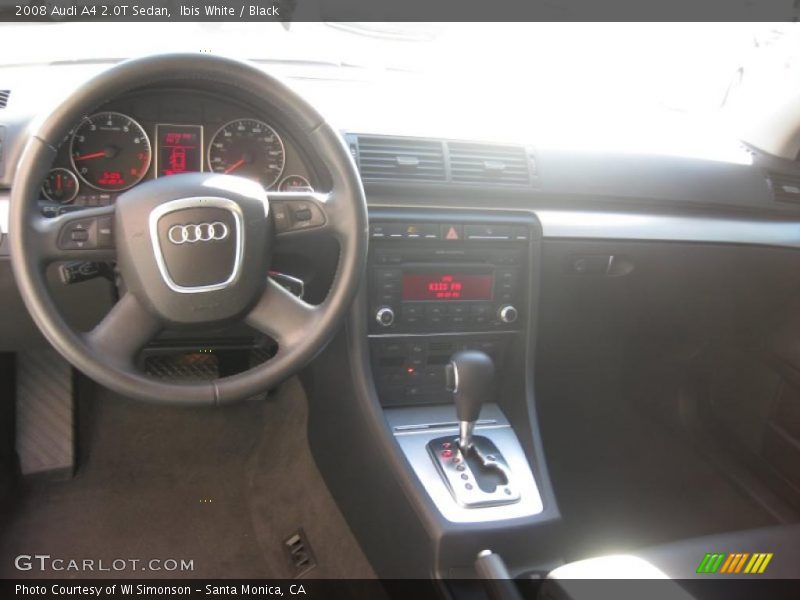 Ibis White / Black 2008 Audi A4 2.0T Sedan