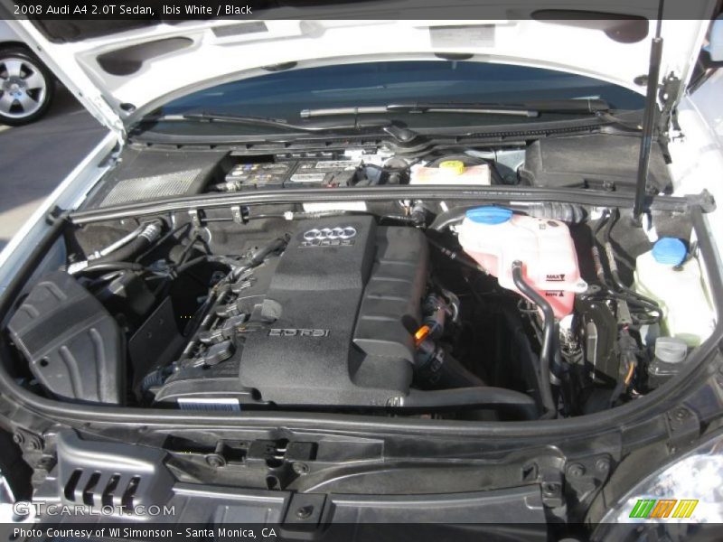 Ibis White / Black 2008 Audi A4 2.0T Sedan