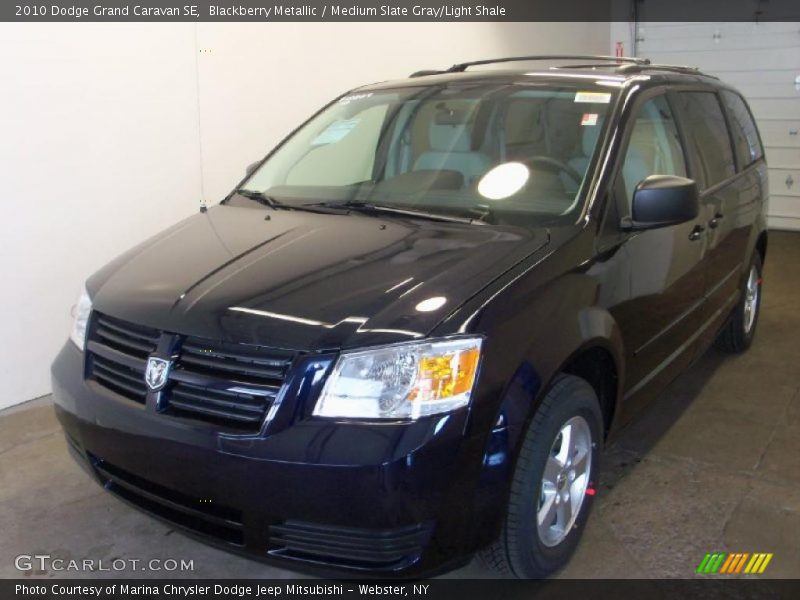Blackberry Metallic / Medium Slate Gray/Light Shale 2010 Dodge Grand Caravan SE