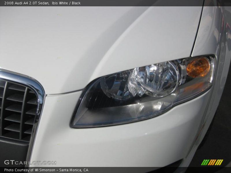 Ibis White / Black 2008 Audi A4 2.0T Sedan