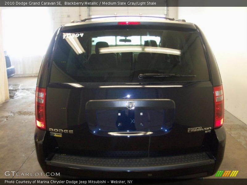 Blackberry Metallic / Medium Slate Gray/Light Shale 2010 Dodge Grand Caravan SE