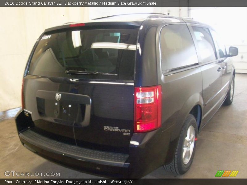 Blackberry Metallic / Medium Slate Gray/Light Shale 2010 Dodge Grand Caravan SE