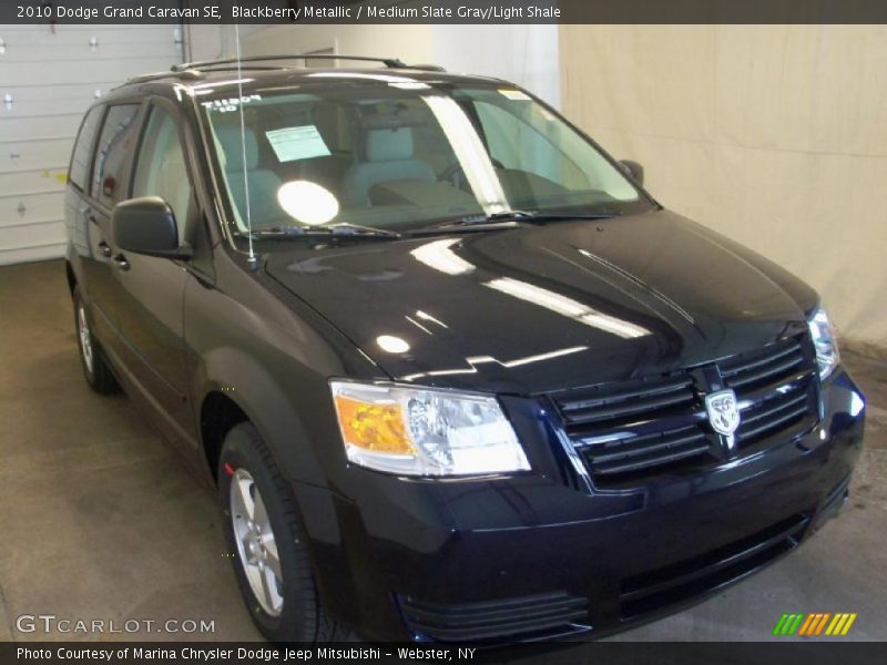 Blackberry Metallic / Medium Slate Gray/Light Shale 2010 Dodge Grand Caravan SE