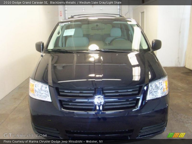 Blackberry Metallic / Medium Slate Gray/Light Shale 2010 Dodge Grand Caravan SE