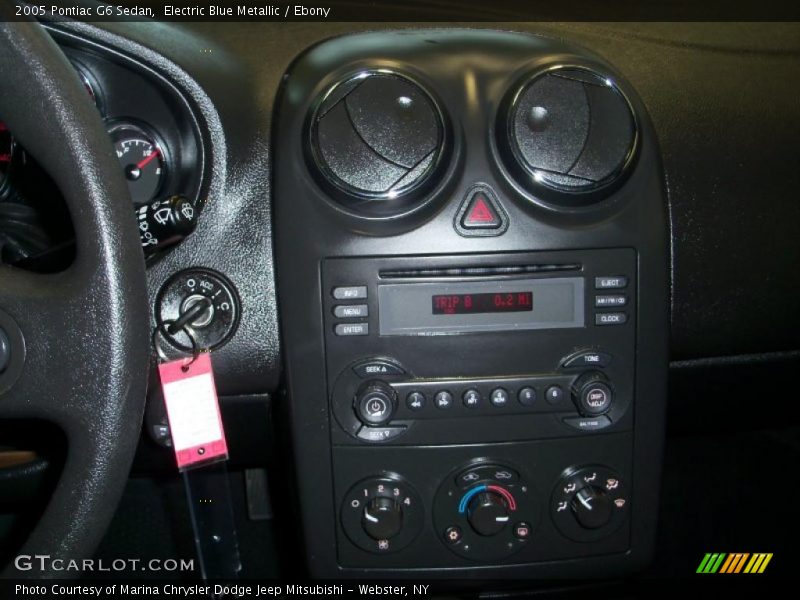 Electric Blue Metallic / Ebony 2005 Pontiac G6 Sedan