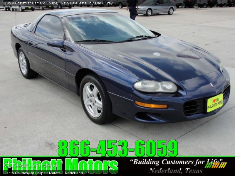 Navy Blue Metallic / Dark Gray 1999 Chevrolet Camaro Coupe