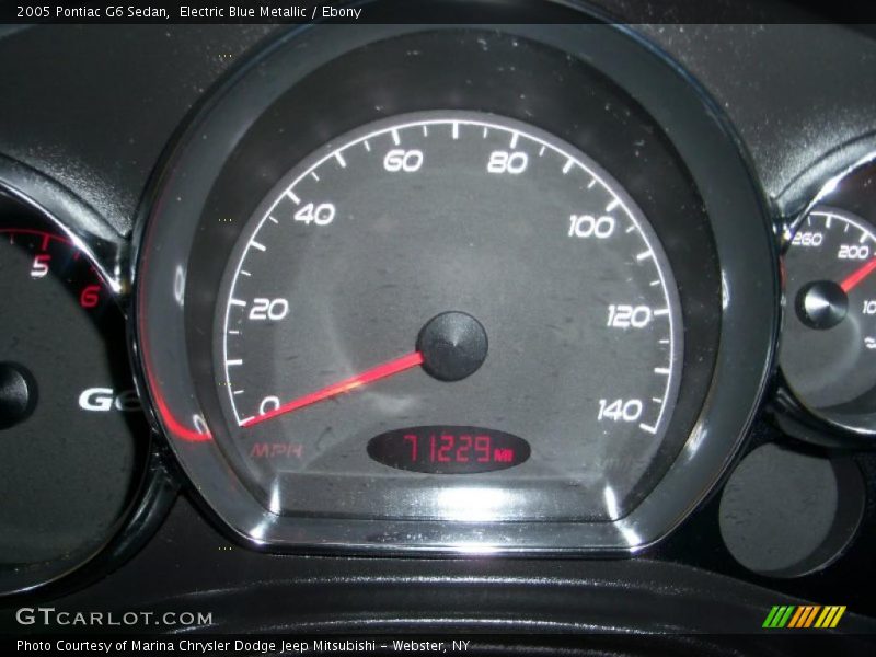 Electric Blue Metallic / Ebony 2005 Pontiac G6 Sedan