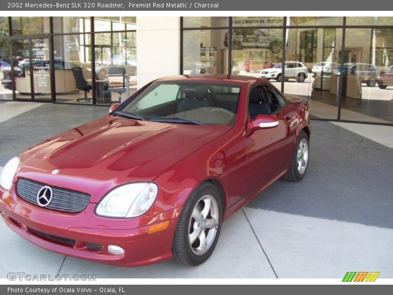 Firemist Red Metallic / Charcoal 2002 Mercedes-Benz SLK 320 Roadster