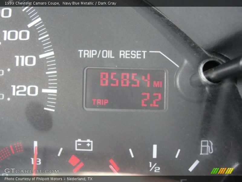 Navy Blue Metallic / Dark Gray 1999 Chevrolet Camaro Coupe