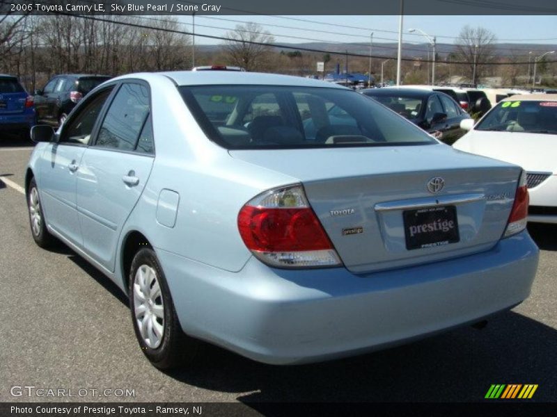 Sky Blue Pearl / Stone Gray 2006 Toyota Camry LE