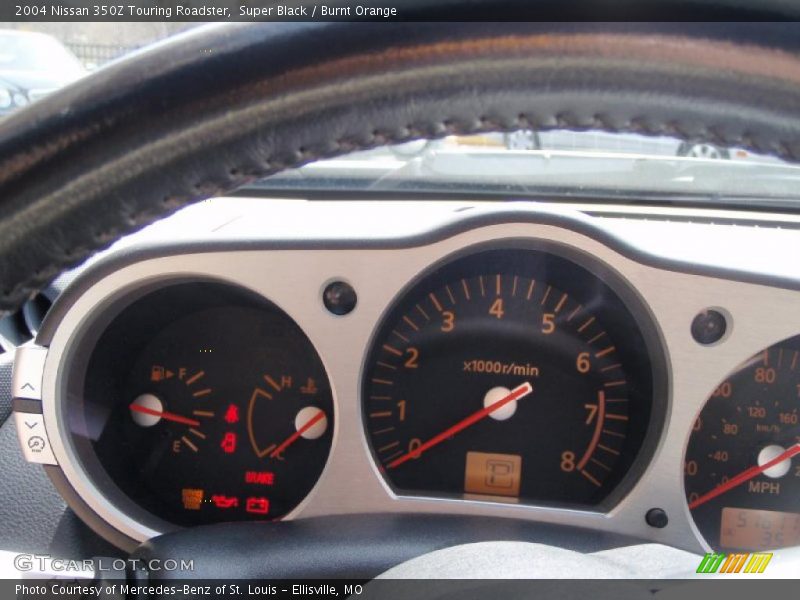 Super Black / Burnt Orange 2004 Nissan 350Z Touring Roadster