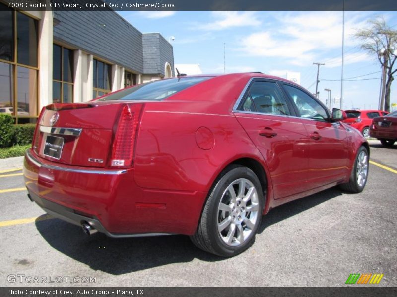 Crystal Red / Cashmere/Cocoa 2008 Cadillac CTS Sedan