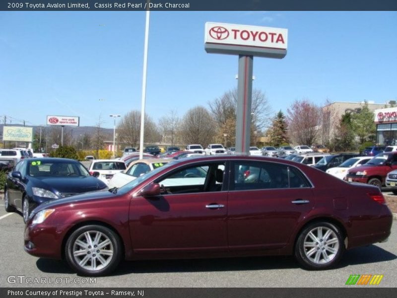 Cassis Red Pearl / Dark Charcoal 2009 Toyota Avalon Limited