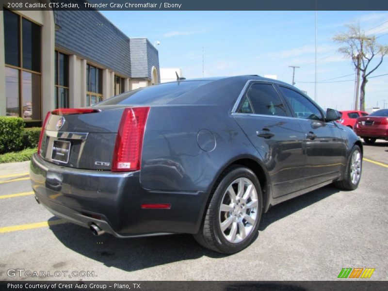 Thunder Gray Chromaflair / Ebony 2008 Cadillac CTS Sedan