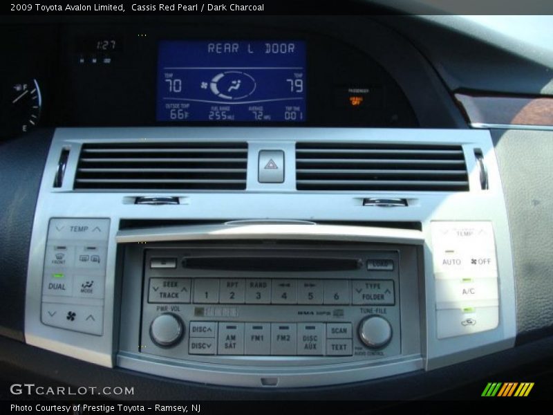 Cassis Red Pearl / Dark Charcoal 2009 Toyota Avalon Limited