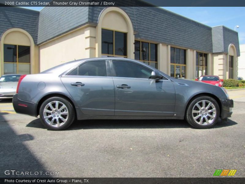 Thunder Gray Chromaflair / Ebony 2008 Cadillac CTS Sedan