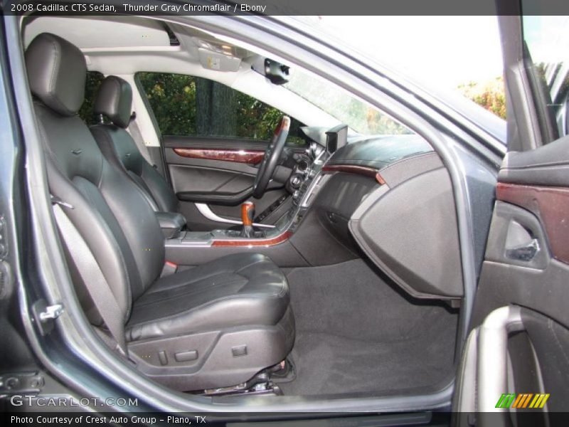 Thunder Gray Chromaflair / Ebony 2008 Cadillac CTS Sedan