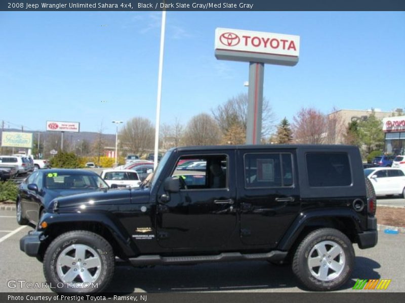 Black / Dark Slate Gray/Med Slate Gray 2008 Jeep Wrangler Unlimited Sahara 4x4