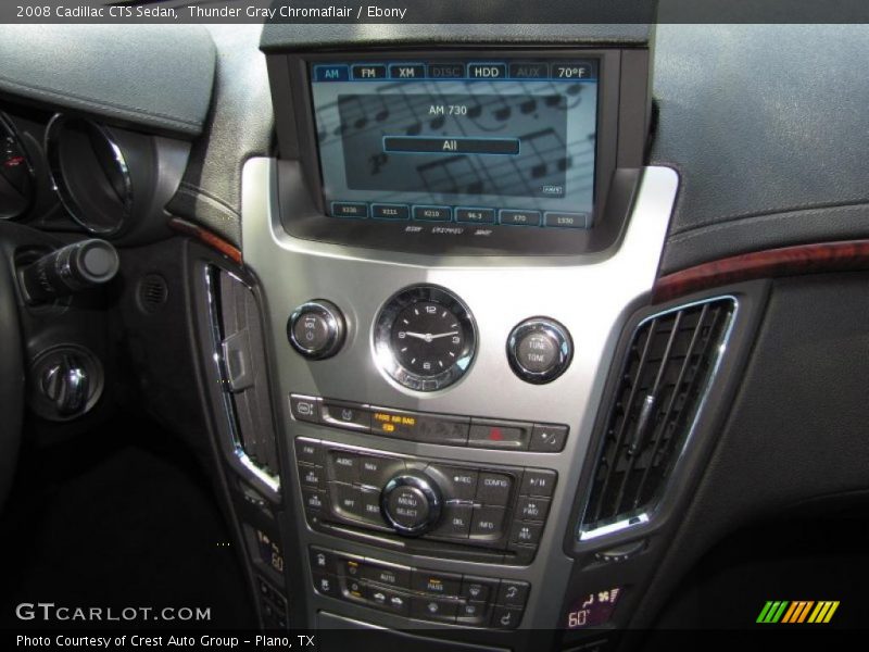 Thunder Gray Chromaflair / Ebony 2008 Cadillac CTS Sedan