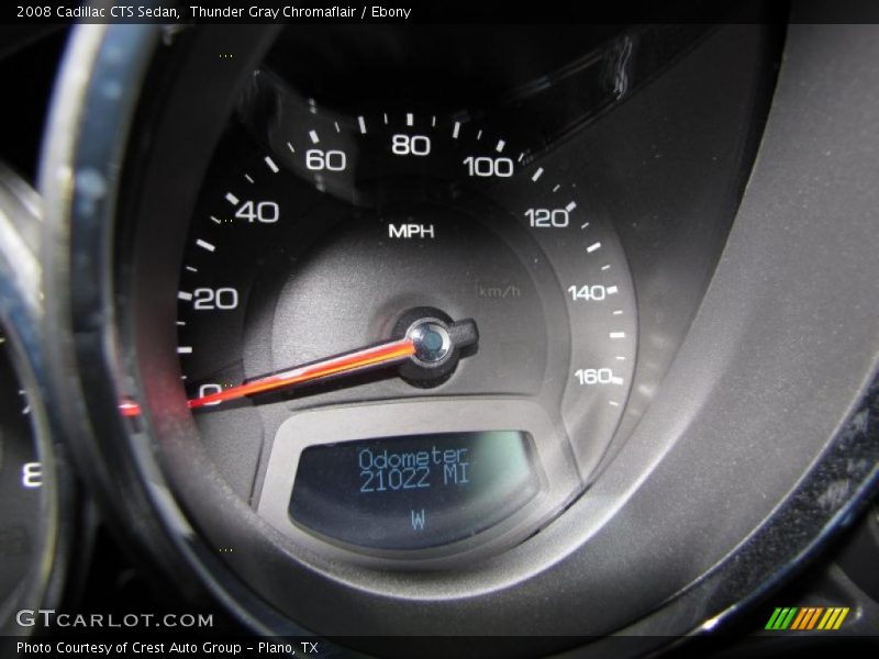 Thunder Gray Chromaflair / Ebony 2008 Cadillac CTS Sedan