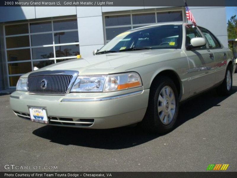 Gold Ash Metallic / Light Flint 2003 Mercury Grand Marquis LS