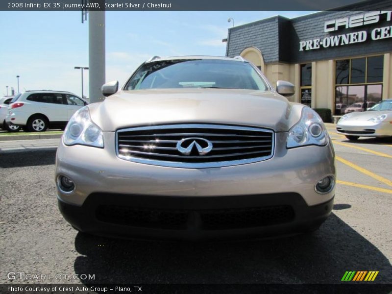 Scarlet Silver / Chestnut 2008 Infiniti EX 35 Journey AWD