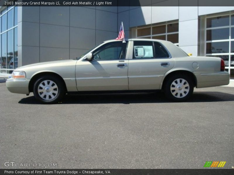 Gold Ash Metallic / Light Flint 2003 Mercury Grand Marquis LS