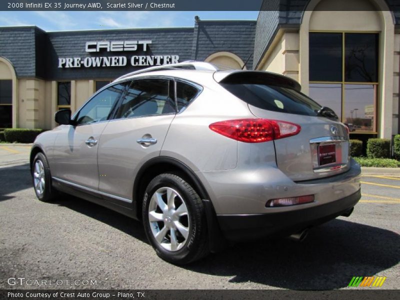 Scarlet Silver / Chestnut 2008 Infiniti EX 35 Journey AWD