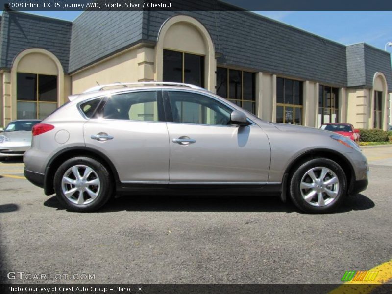Scarlet Silver / Chestnut 2008 Infiniti EX 35 Journey AWD