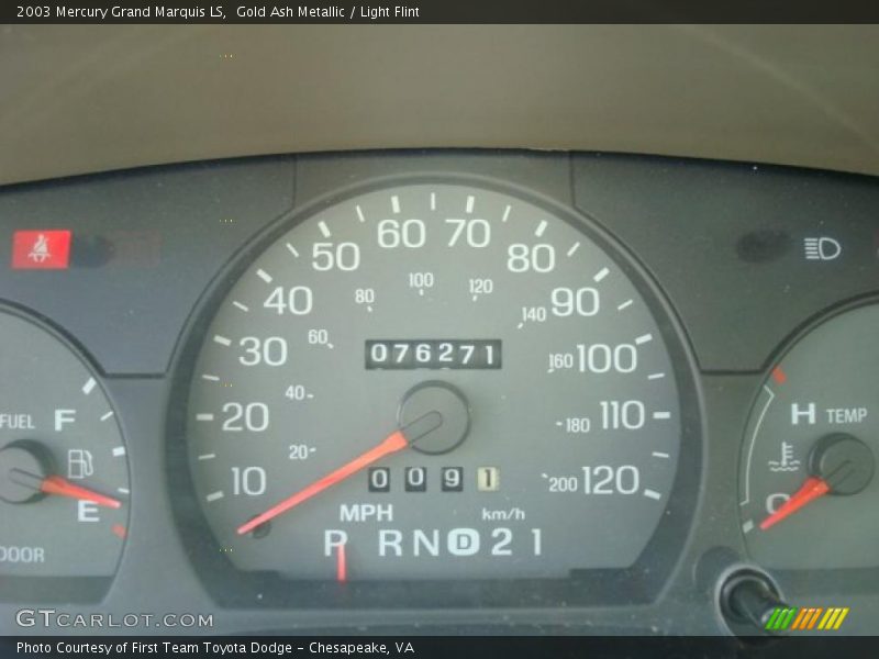 Gold Ash Metallic / Light Flint 2003 Mercury Grand Marquis LS