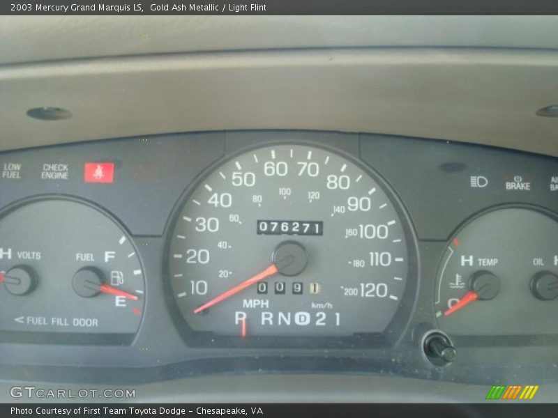 Gold Ash Metallic / Light Flint 2003 Mercury Grand Marquis LS