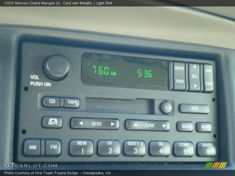 Gold Ash Metallic / Light Flint 2003 Mercury Grand Marquis LS