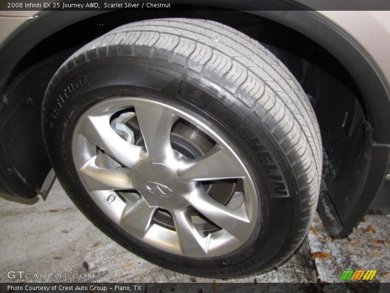Scarlet Silver / Chestnut 2008 Infiniti EX 35 Journey AWD